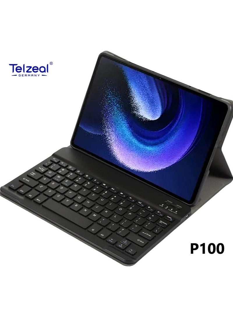 Telzeal P100 10.1 Inch Android 13 Tablet with 5G WiFi and Dual SIM 12GB RAM 512GB ROM 8000 mAh High Capacity Battery Wireless Keyboard and Mouse Grey - Image 3